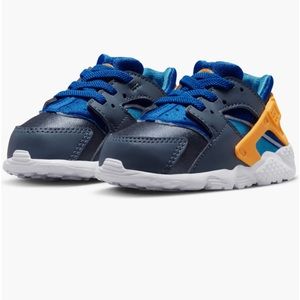 Nike Huarache Run Sneaker Blue Orange 7